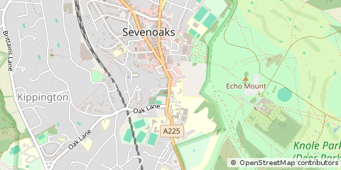 Map of Sevenoaks