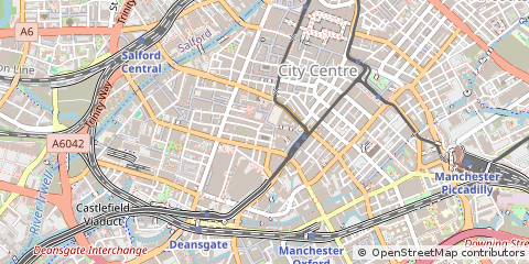 Map of Manchester