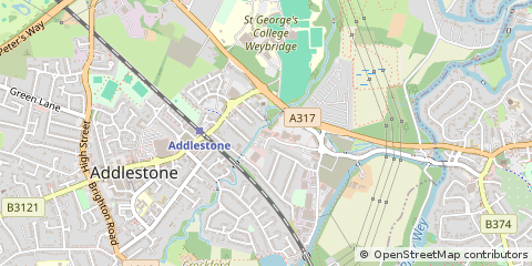 Map of Addlestone