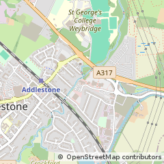 Map of Addlestone
