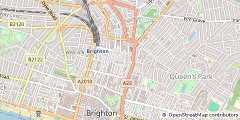 Map of Brighton, East Sussex