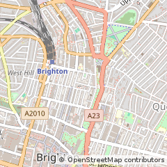 Map of Brighton, East Sussex