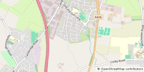 Map of Leicester, Leicestershire
