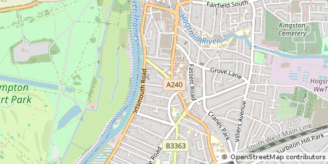 Map of Kingston Upon Thames