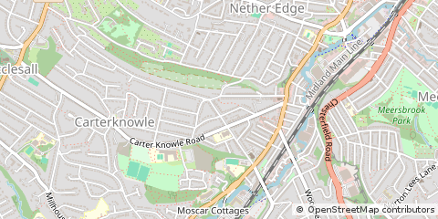Map of Sheffield