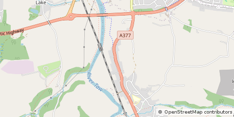 Map of Barnstaple, Devon