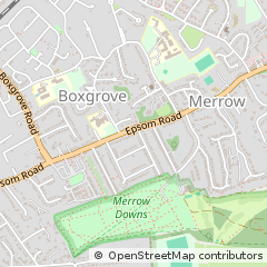 Map of Guildford, Surrey