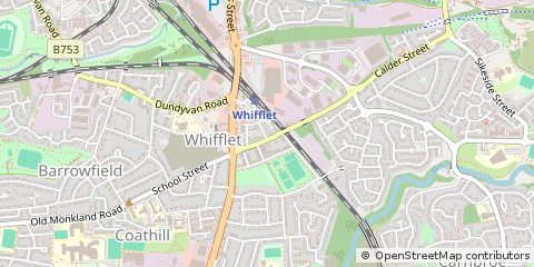Map of Coatbridge, North Lanarkshire