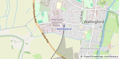 Map of Wallingford, Oxfordshire