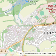 Map of Dartmouth, Devon