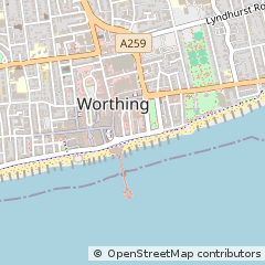 Map of Worthing