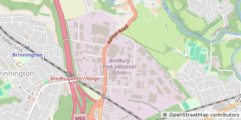 Map of Bredbury, Stockport