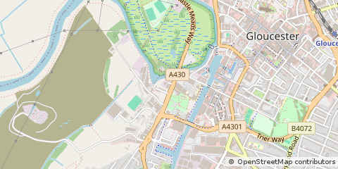 Map of Gloucester, Gloucestershire