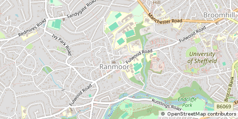 Map of Sheffield