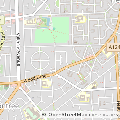 Map of Dagenham, Essex