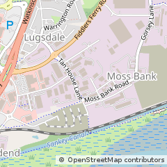 Map of Widnes, Merseyside