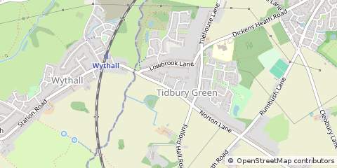 Map of Solihull
