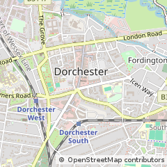 Map of Dorchester, Dorset