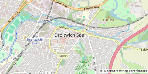 Map of Droitwich SPA, Worcestershire