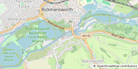 Map of Rickmansworth, Hertfordshire