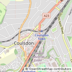 Map of Coulsdon, Greater London