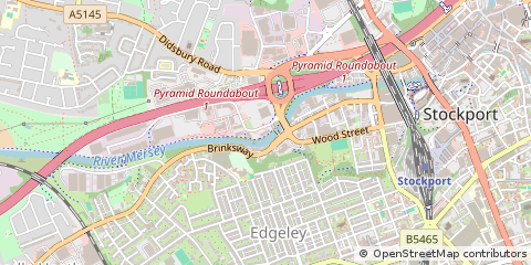 Map of Stockport