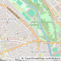 Map of Cardiff
