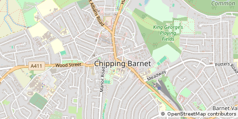 Map of Barnet
