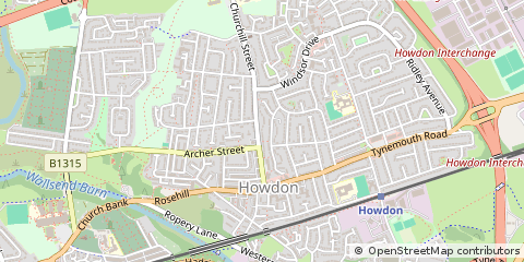 Map of Wallsend