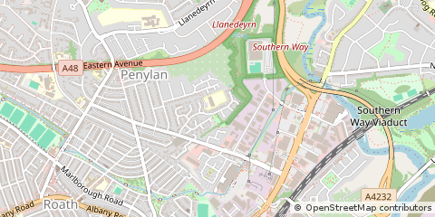 Map of Cardiff