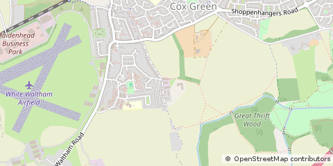 Map of Maidenhead, Berkshire