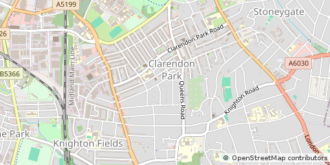 Map of Leicester