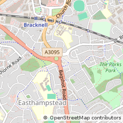 Map of Bracknell, Berkshire