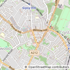 Map of Upper Norwood, London
