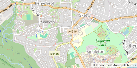 Map of Swansea
