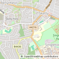 Map of Swansea