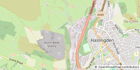 Map of Rossendale, Lancashire