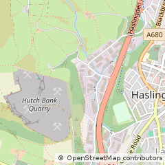 Map of Rossendale, Lancashire