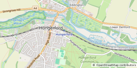 Map of Hungerford, Berkshire