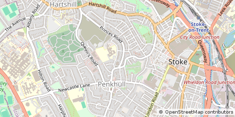 Map of Stoke-on-Trent