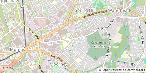 Map of Oldham