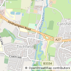 Map of Titchfield Fareham, Hampshire