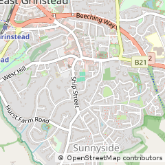 Map of West Sussex