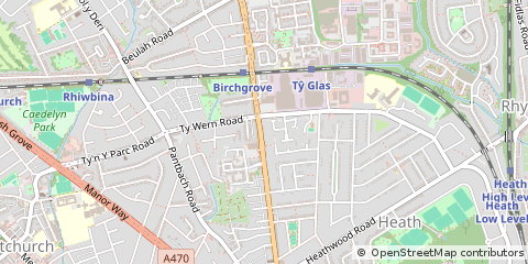 Map of Cardiff