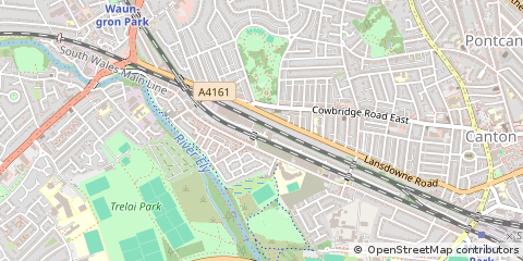 Map of Cardiff
