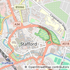 Map of Stafford, Staffordshire
