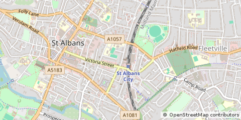 Map of ST Albans, Hertfordshire