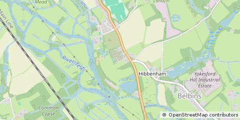 Map of Romsey, Hampshire