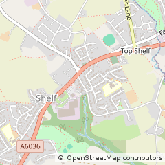 Map of Halifax, West Yorkshire