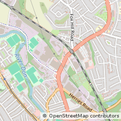 Map of Sheffield, South Yorkshire